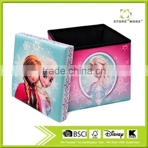 Disney Audited Factory Disney Foldable Storage Ottoman, Frozen thumbnail-1
