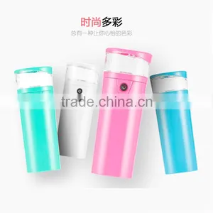 Multifunction Electrical Mini Nano Facial Mist Sprayer, Air Humidifier With Colorful Portable Power Bank thumbnail-1