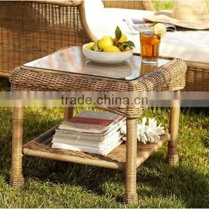 2017 Trade Assurance SIGMA Hot Sale Luxury Comfortable Synthetic Round Rattan Metal Pool Tea Table Furniture thumbnail-1