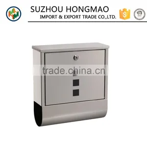 Outdoor Wall Mounted Stainless Steel Letter Box, German Mailbox thumbnail-1