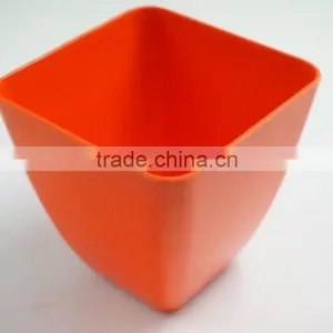 2016 Hot Selling Bio Eco Bamboo Fiber Square Flower Pot thumbnail-5