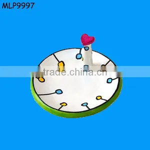 2014 Cute Ceramic White & Green Cheap Jewelry Dishes thumbnail-1