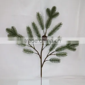Outdoor Plastic Pine Tree Branch and Leaves With Cone thumbnail-1