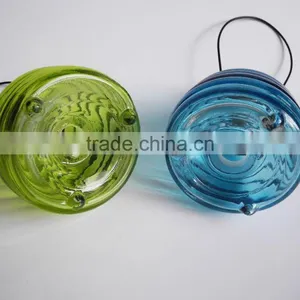 Colored Glass Bee Catcher With Handle thumbnail-2