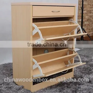 Colorful Wooden Shoes Display Shelf Refined thumbnail-1