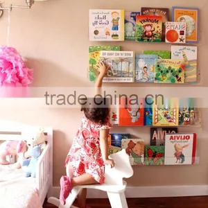 China Facrory Acrylic Kindergarten Kids Movable Learning Bookshelf thumbnail-3