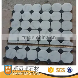 Carrara White Octagon Marble Mosaic Tile for Wall thumbnail-1