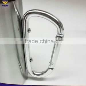 Stainless Steel Carabiner Coffee Mug With Laser Logo thumbnail-3