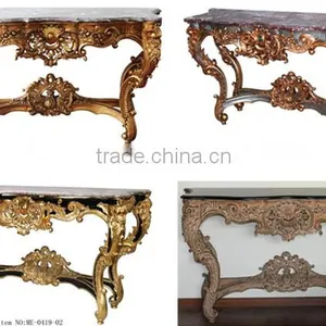 Luxury Console Table With Frame Mirror for Living Room Decor thumbnail-4