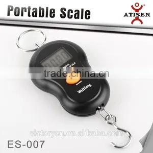 LCD Digital Hanging Luggage Weight Hook Scale Portable 40kg/ 10g Black thumbnail-2