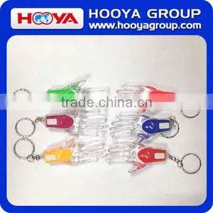 12pcs Hand Shape Flash Light Key Chains thumbnail-1