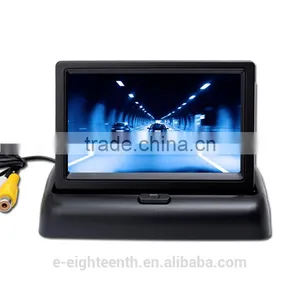 2016 Popular 4.3" TFT LCD Foldable Monitor For Car Reverse Rear View Camera thumbnail-1