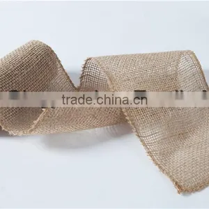 5''*5Y Natural Color Jute Ribbon Ornaments for Wedding Party Christmas thumbnail-1