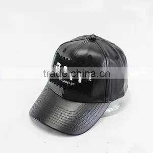 Fashion Embroidery Patch PU Leather Fbric Baseball Caps And Hats thumbnail-3