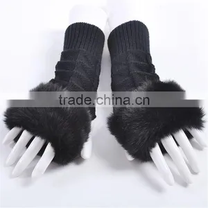 Heated Pure Color Autumn Winter Soft Lady Gloves Workout Gloves thumbnail-5