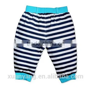 New Arrival 100% Cotton Stripe And Plain Color Balloon Butique Shorts And Pants thumbnail-5