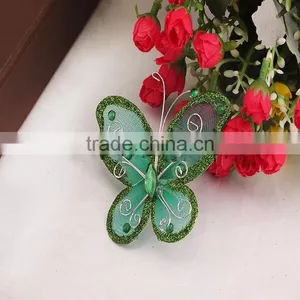 Wholesale Cheap Decorative Refrigerator Magnet Mesh Butterfly Accessories thumbnail-2