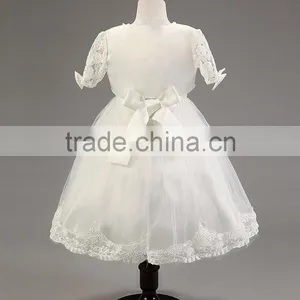 2016 Summer Style Kids Dress Flower Lace Princess Party Costume Girl Floral Dress thumbnail-4