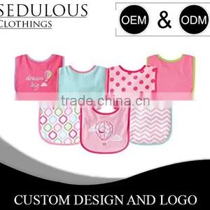 Personalized Double Layer Baby Bib 100% Cotton Front & 100% Polyster Back thumbnail-3
