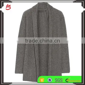 Ladies 2017 New Style Classic Design Ribbed Long Knitted Sweater Cashmere Oversized Cardigan thumbnail-1