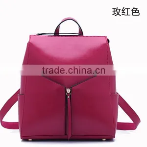 Leisure Women Bagpack Rivet School Bag PU Travle Bagpack thumbnail-3