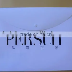 Plastic Wallet File Folder With Button thumbnail-1
