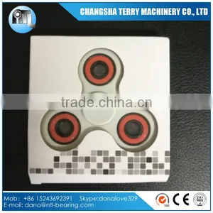 Plastic ABS Tri Fidget Spinner With Si3N4 Ceramic Bearing 608 thumbnail-2