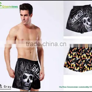 Custom Satin Boxer Shorts Men 100% Silk Boxer Shorts Boys Shorts Sleepwear Wholesale GVYL0018 thumbnail-1