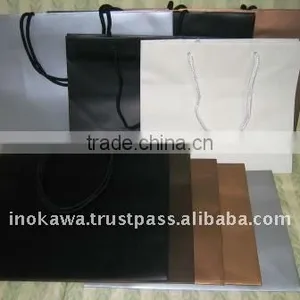 Luxury Shopping Paper Bag STOCKLOT LOW PRICE--- Black, Gold, Silver, Champagne Gold, Charcoal, and White --- Wholesale thumbnail-1