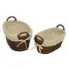 Willow Basket,set of 2 ,with Handle thumbnail-1