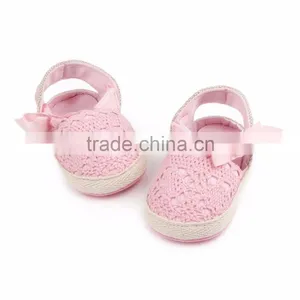 B22227A Infant Toddler Shoes Wholesale Lovely Crochet Hollow-out Toddler Shoes thumbnail-2