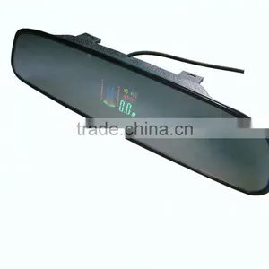 Wireless Super Slim Rearview Parking Sensor Kit Reverse Mirror LED Display RD-027C4 thumbnail-2