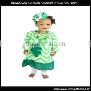 Baby Girl Chevron Clover Pillow Dresses XYD2833 thumbnail-1