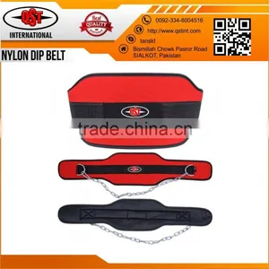 Mens Gym Weight Lifting Belt Waist Back Support Strap Power Dip Training Fitness thumbnail-6