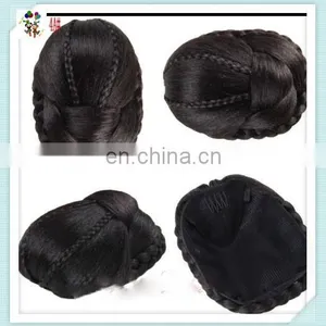 Fashion Women Dome Bun Comb Clip Synthetic Hairpieces HPC-0140 thumbnail-1