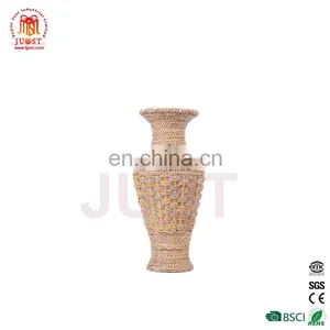 Home Decoration Planter Artificial Flowers Gold Vase thumbnail-1