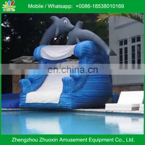 Inflatable Dolphin Water Slide No Pool thumbnail-1