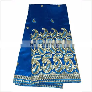 African George Lace, Newest Design George Pattern, Raw Silk George Lace Fabric LS15073156 thumbnail-1
