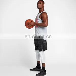 Wholesale Plain White Compression Fitness Gym Tank Top Men thumbnail-6
