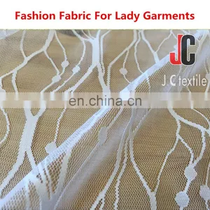 Wholesale JC AL8065 Polyester Spandex Chemical Lace Fabric for Wedding Dress thumbnail-4