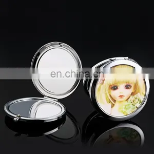 Popular Beautiful Round Portable Butterfly Makeup Mirror thumbnail-6