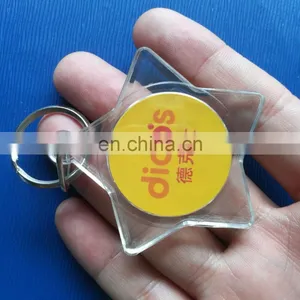 High Quality Photo Insert Custom Star Shape Keychain Acrylic thumbnail-2