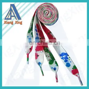 Fashion Cheap Polyester Shoelace With Logo Printing thumbnail-3