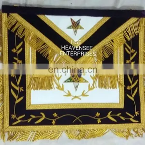 MASONIC REGALIA GRAND PATRON APRON PURPLE thumbnail-1