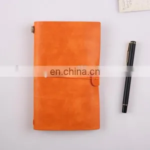 Creative A6 Leather Travel Notebook Refillable Paper Journal Notepad thumbnail-4