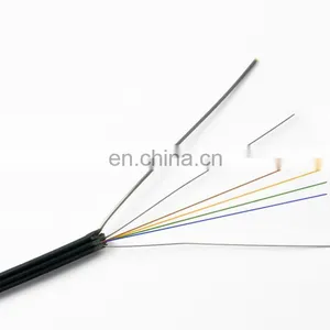 Indoor Outdoor 1F 2F 4F FTTH Fiber Optic Drop Cable With Steel Wire Strength Member thumbnail-4