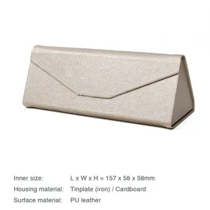 Triangle Folding Glasses Case; Creative and Portable Myopic Eyewear Holder thumbnail-4