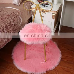Round Artificial Fur Carpet for Household thumbnail-1