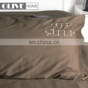 2018 OLIVEHOME 100% Cotton Soild Color Queen Size Home Embroidery Quilt Set Children Bedding Sets Black Comforters thumbnail-4