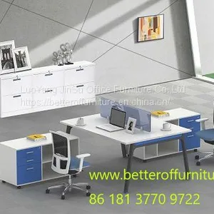 2 Person Face to Face Full Set Office Desk 1200x1200 1400x1400mm thumbnail-1